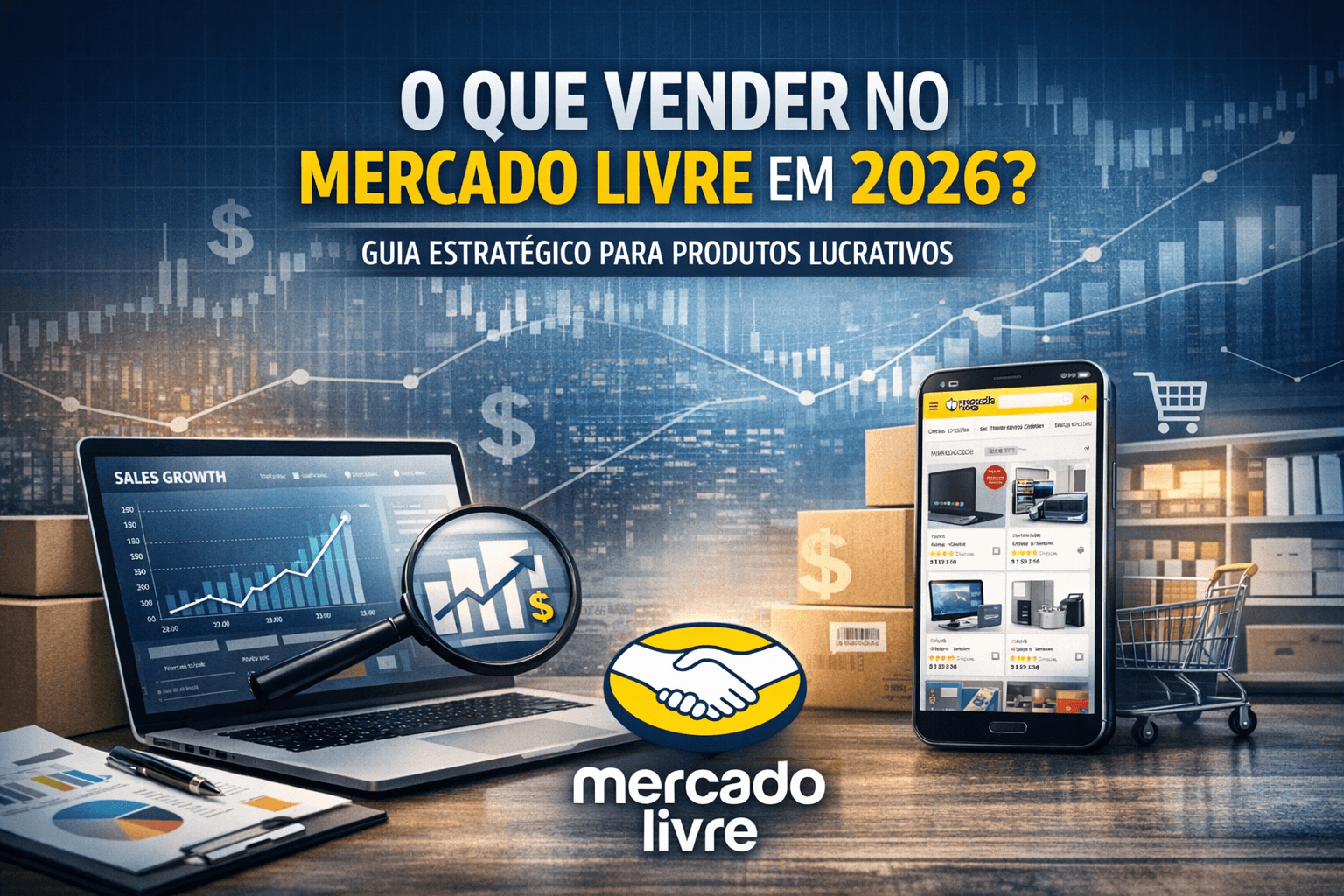 O que vender no Mercado Livre em 2026? Um guia estratégico para encontrar produtos lucrativos